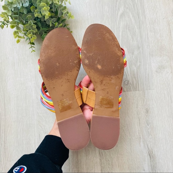 Madewell The Meg Slide Sandal Rainbow Sz 8 - Picture 6 of 9